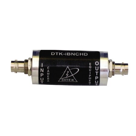 Ditek HD-SDI COAXIAL LINE SURGE, PROTECTOR, 75 OHMS, HD-BNC FEMALE IN/OUT DTK-IBNCHD